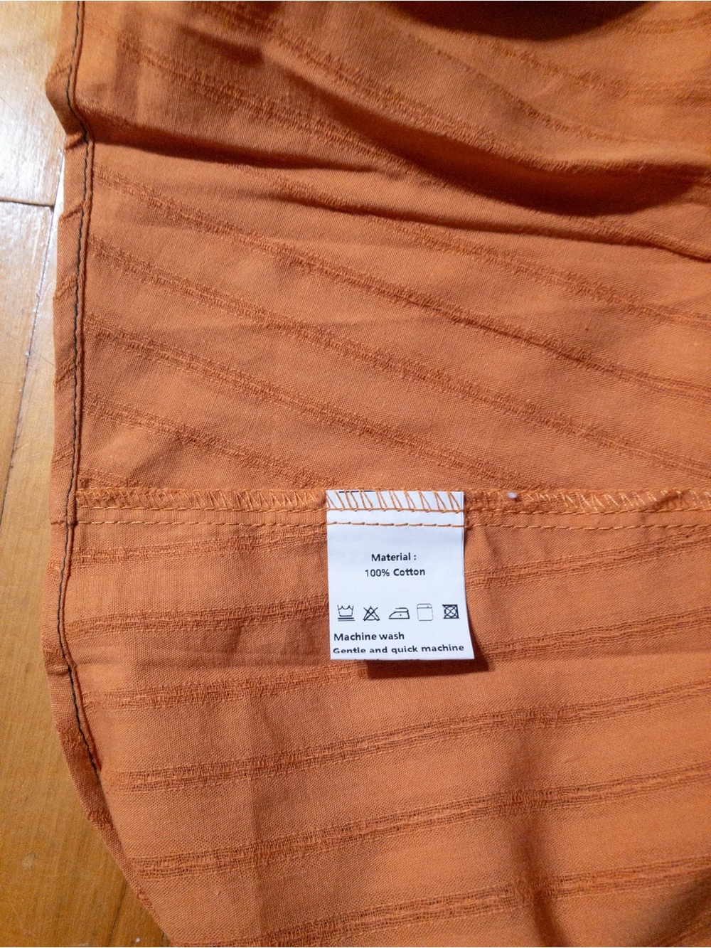 Rust Ruffle-Front Short Sleeve Blouse - Picture 5 of 12